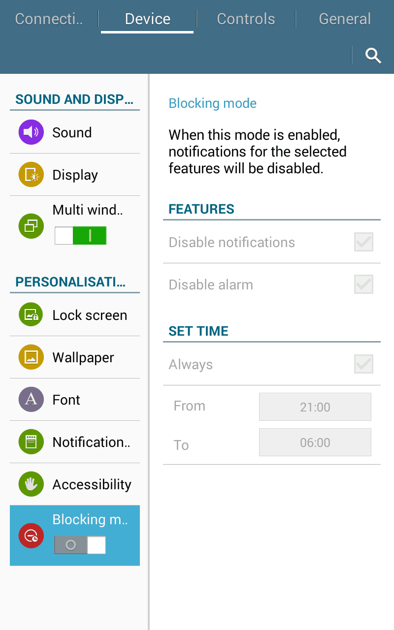 Bridge+More settings