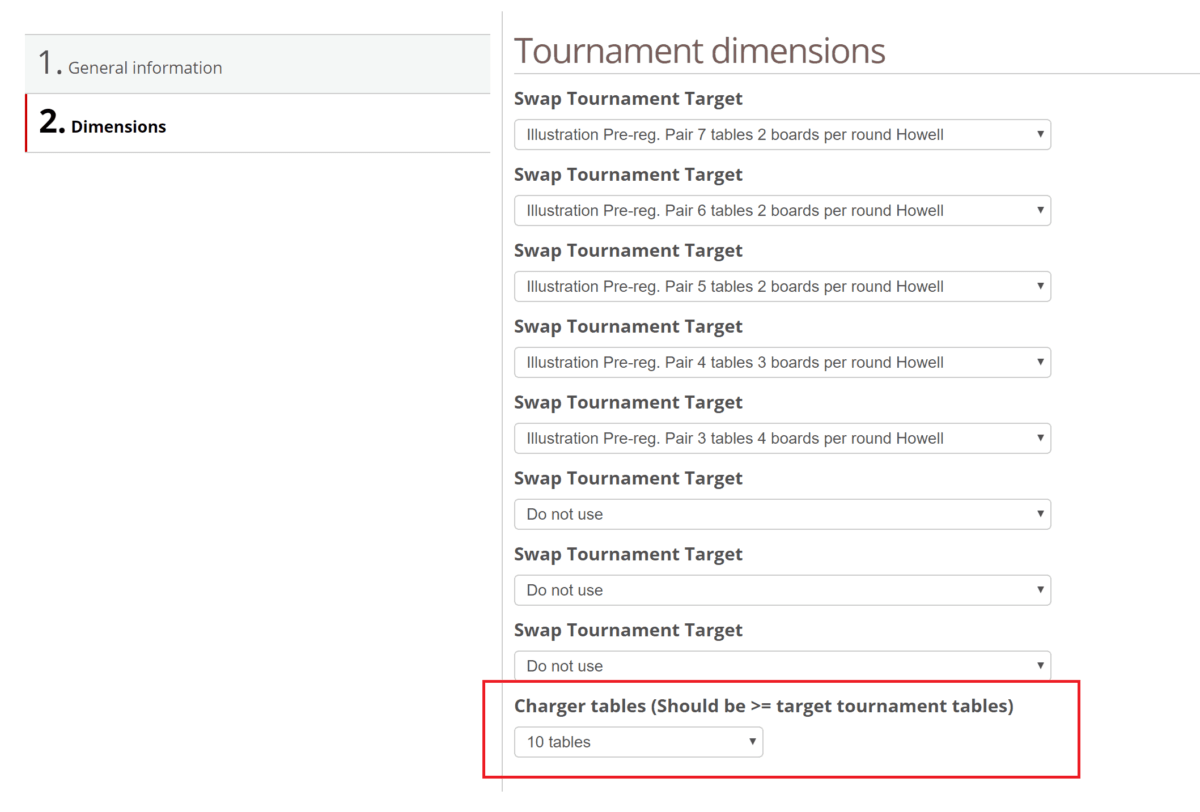 pre-registration overview selected
