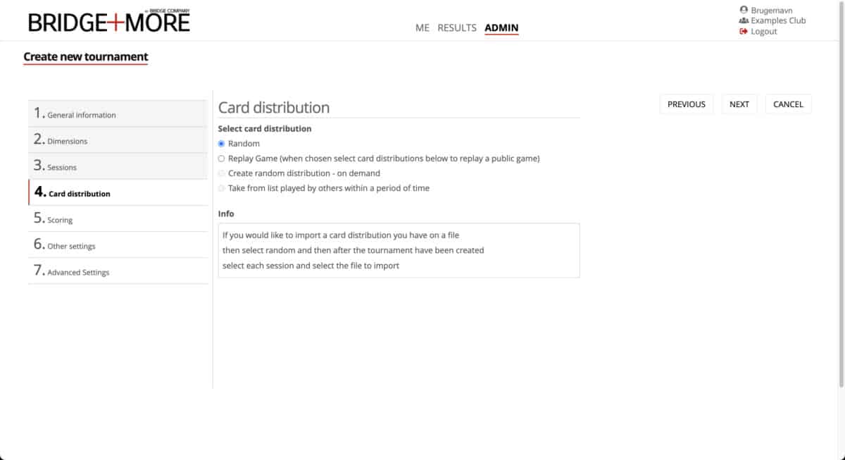 Create new tournament 4