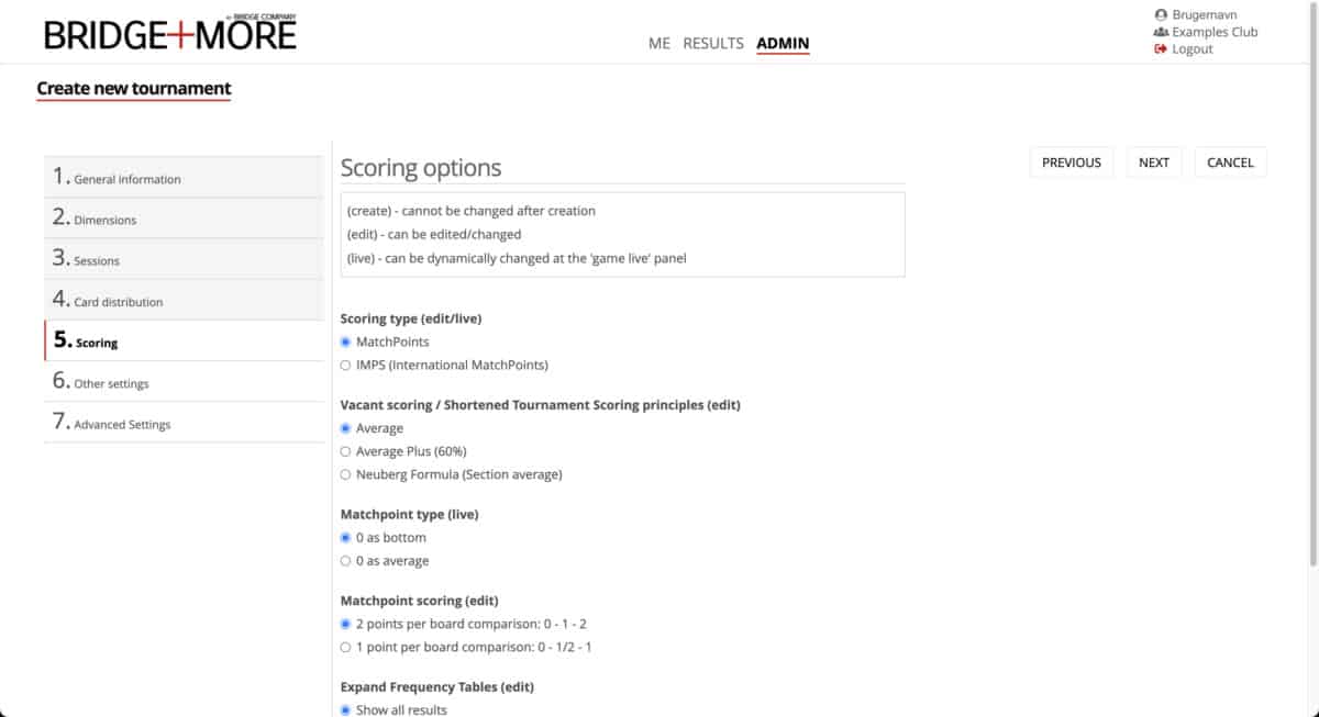 Create new tournament 5
